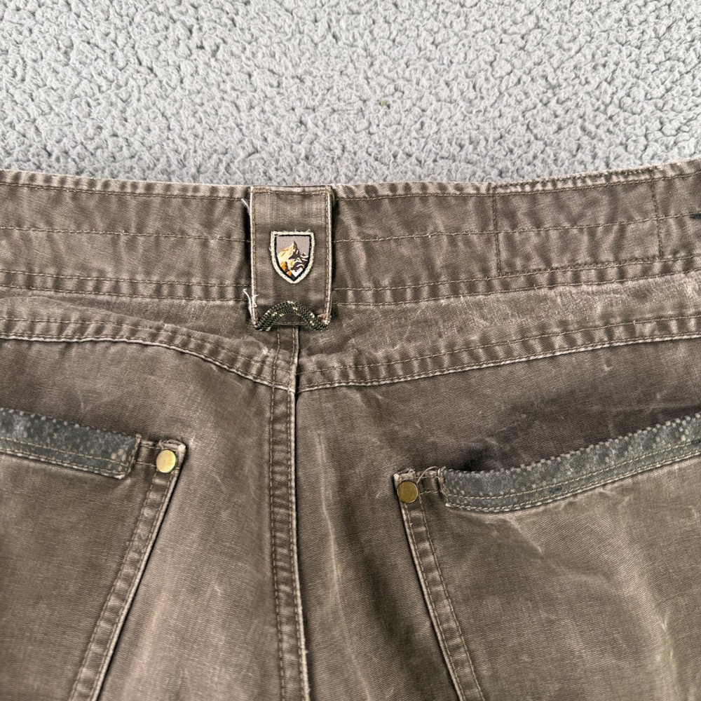 KUHL Crag Series Rebel Pants Men 32x30 Brown Rugged Outdoor Hiking Patina Dye - Picture 10 of 11
